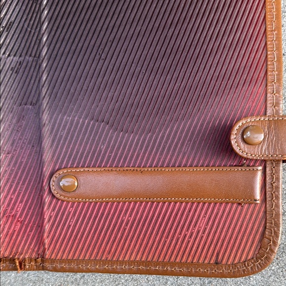 Vintage Brown Leather Men's Tie Holder - Picture 8 of 9